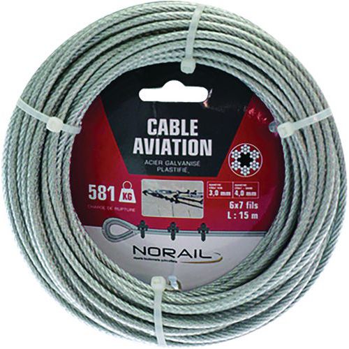 Câble aviation en plastique - Norail