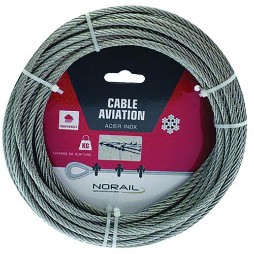 Luchtvaartkabel rvs - Norail