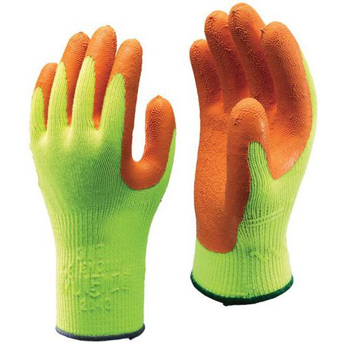 Handschoen Showa 317 Fluorescerend latex gripcoating - Wiltec