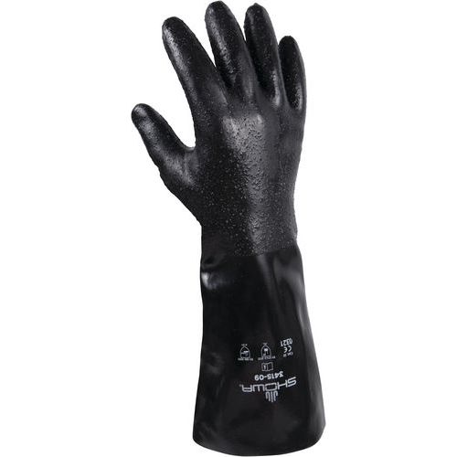 Gants de protection chimique néoprène 3415 - Manchette longue / Showa