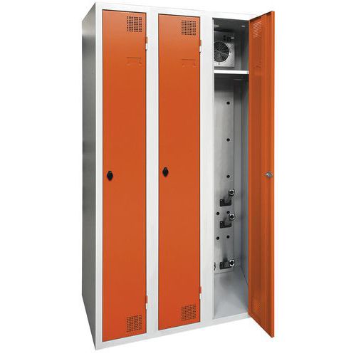 Vestiaire séchant industrie propre 1 à 4 colonnes - Sur socle - Akaze