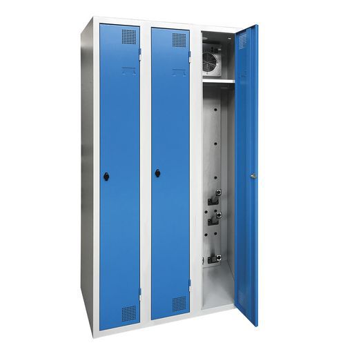 Drogende garderobekast, schone industrie - 1 tot 4 kolommen - op sokkel - Akaze