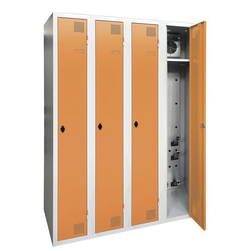 Vestiaire séchant industrie propre 1 à 4 colonnes - Sur socle - Akaze