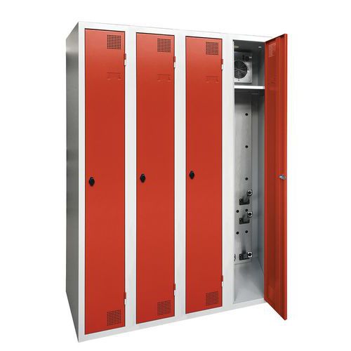 Drogende garderobekast, schone industrie - 1 tot 4 kolommen - op sokkel - Akaze