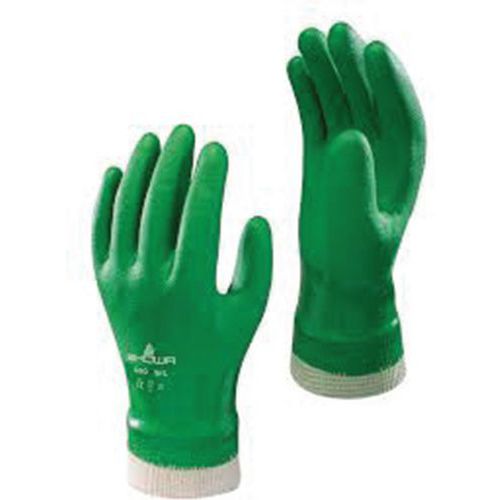 Gants grip polyvalents 600 vert - Enduction PVC _Showa