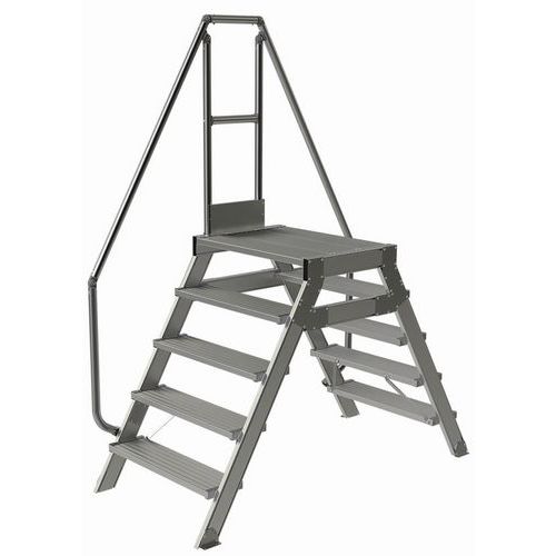 Passerelle fixe inclinaison 60° - Largeur 800 mm - Tubesca-Comabi
