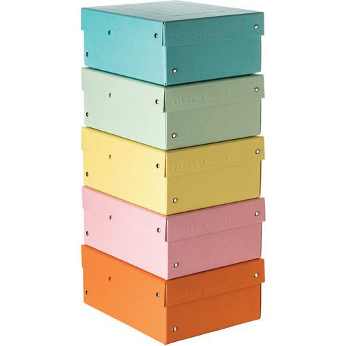 Opbergdoos PureBox Pastel assorti - Set van 5 - Falken