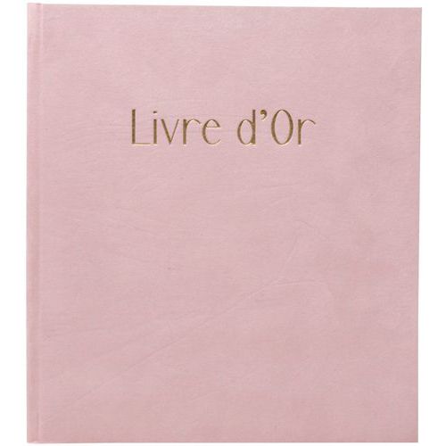 Livre d'or 140 pages tranche or Skandi - 21 x 19 cm - Exacompta
