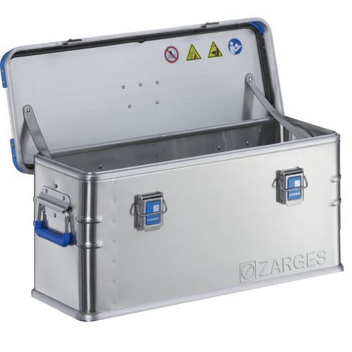 Caisse de transport gerbable EUROBOX en aluminium - Zarges