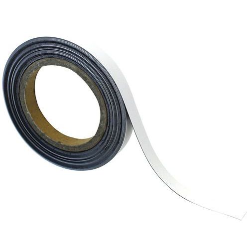 Magnetische tape, uitwisbaar, voor markeren 10 m - Wit - Manutan Expert