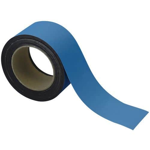 Magnetische tape, uitwisbaar, voor markeren 10 m - Blauw - Manutan Expert