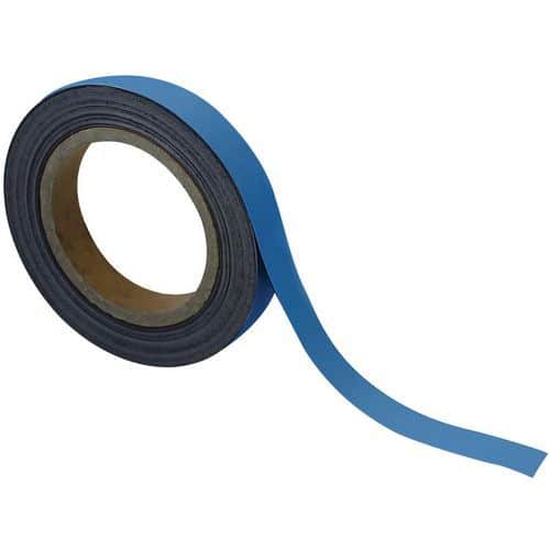 Magnetische tape, uitwisbaar, voor markeren 10 m - Blauw - Manutan Expert