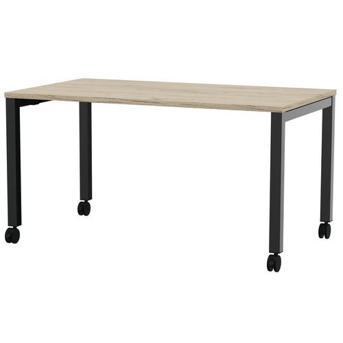 Vergadertafel Arial 180x80 cm met verrijdbaar bridge poten - Eol