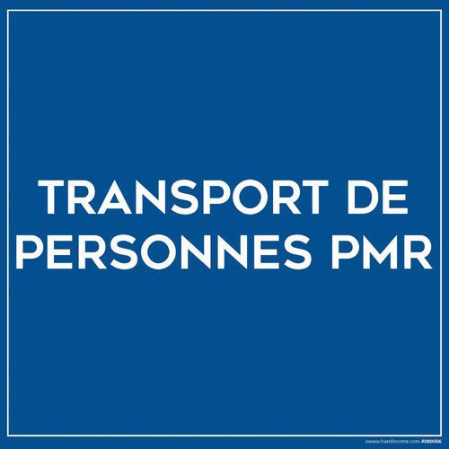 Parkeerbord TRANSPORT DE PERSONNES PBR
