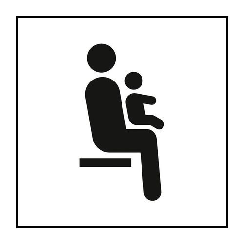 Pictogram gereserveerde zitplaats voor persoon met jong kind PVC