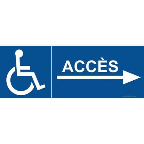 Bord voor ACCES voor mindervaliden