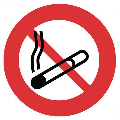 Verkeersbord verboden te roken