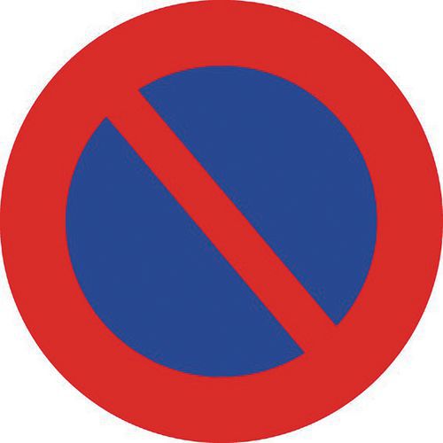 panneau rond interdit de stationner
