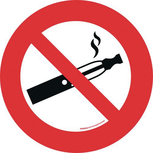 Verkeersbord verboden voor elektronisch sigaret