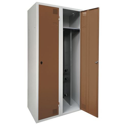 Vestiaire séchant industrie salissante 1 à 3 colonnes - socle - Akaze