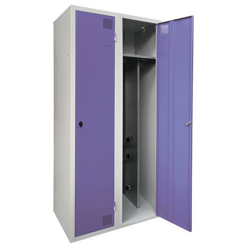 Vestiaire séchant industrie salissante 1 à 3 colonnes - socle - Akaze