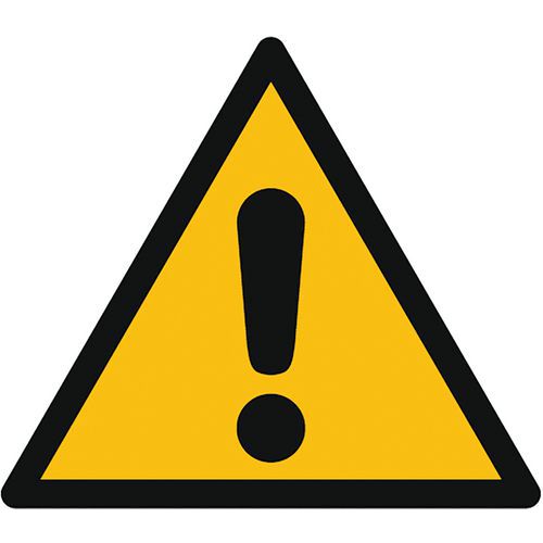 Waarschuwingsbord - Algemene waarschuwing - Zelfklevend Waarschuwingsbord - Algemene waarschuwing - Zelfklevend