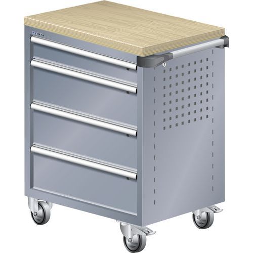 Werkplaatswagen L3627 afwerking hout multiplex - 7 lades - Lista