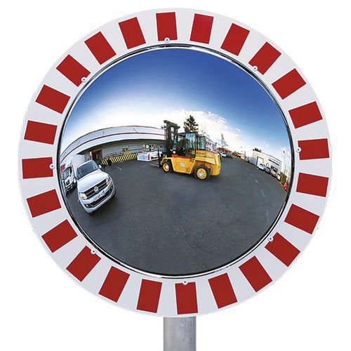 Onbreekbare panoramische spiegel voor de industrie met gezichtsveld van 180° - Kaptorama