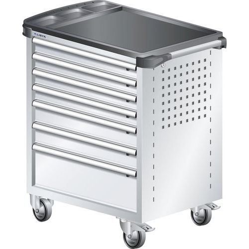 Werkplaatswagen L3627 kunststof coating - 7 lades - Lista