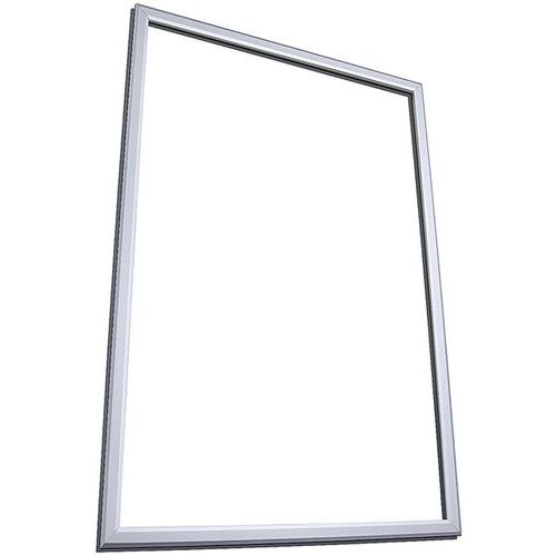 Kliklijst voor etalage, Breedte: 328 mm, Breedte lijst: 25 mm, Kleur: Zilver, Materiaal: Aluminium