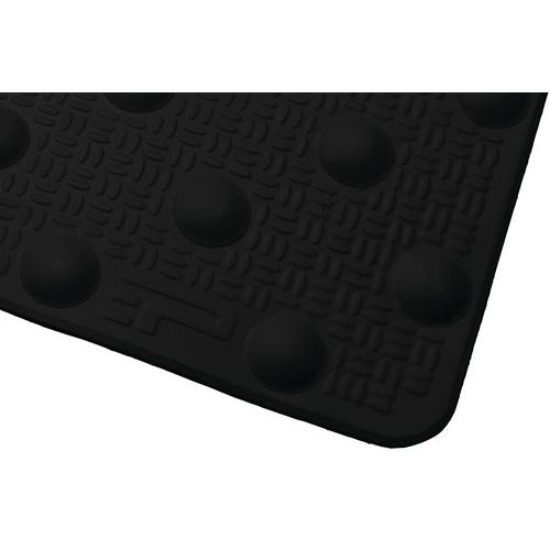 Noppenplaat van hars, Materiaal: Hars, Kleur: Zwart, Lengte: 412 mm, Breedte: 825 mm, Zelfklevend: ja