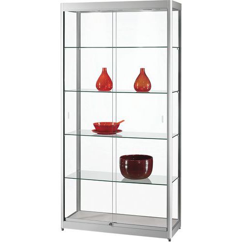 Vitrinekast - 1000 x 400 x 2000 mm - Manutan