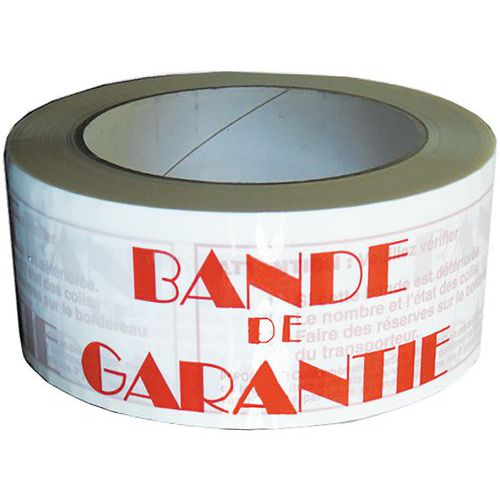 PVC-tape - Bedrukt 'garantiestrip'