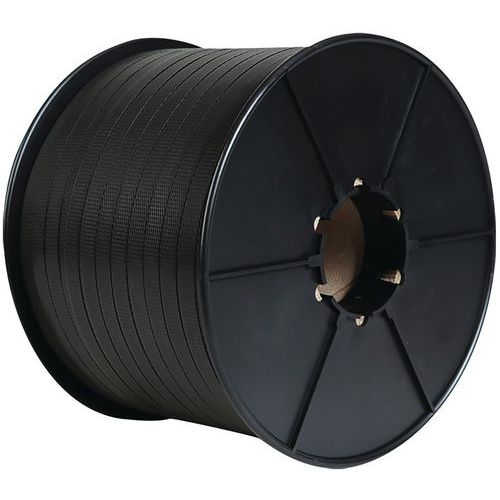 Omsnoeringsband polypropyleen handmatig - zwart - 15x0,5 mm D70 500 m