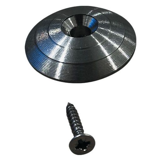 Nop podotactiele bol om te schroeven, Materiaal: Roestvrij staal, Kleur: Grijs, Lengte: 25 mm, Breedte: 25 mm