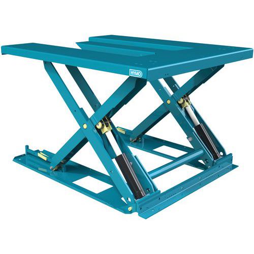 Extra platte, ergonomische en vaste handbediende heftafel MX-20 - hefvermogen 2000 kg