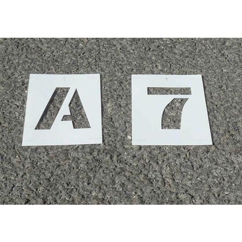 Sjabloon letters en cijfers PVC