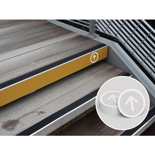 Markering voor stootbord pijl