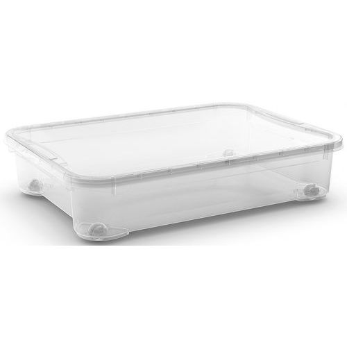 Kunststof bakken met deksel, Totale inhoud: 54 L, Nestbaar: ja, Totale hoogte: 180 mm, Totale breedte: 580 mm