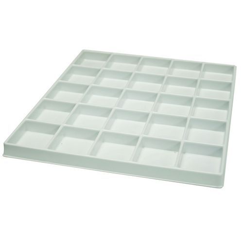 Rasterbord met vakken voor ladebak, Totale hoogte: 22 mm, Totale breedte: 250 mm, Totale lengte: 340 mm