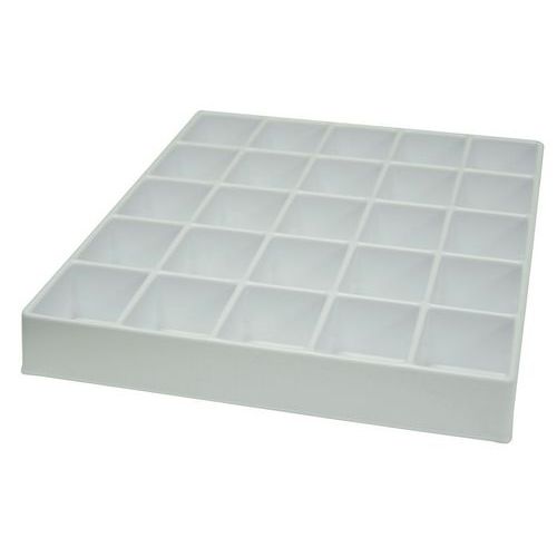 Rasterbord met vakken voor ladebak, Totale hoogte: 40 mm, Totale breedte: 250 mm, Totale lengte: 340 mm