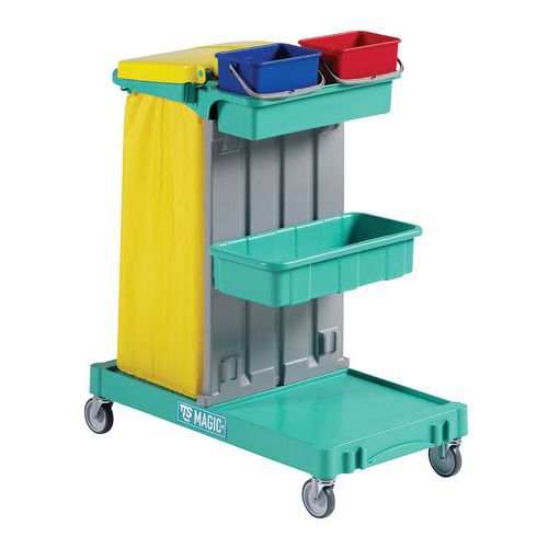 Schoonmaakwagen Magic met zakhouder 120 l - TTS