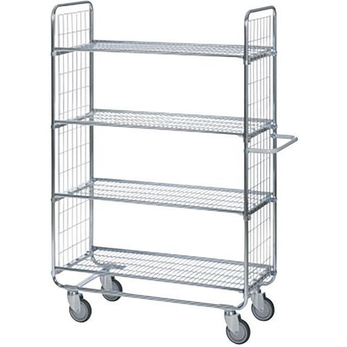 Orderverzamelwagen 4 plateaus - Draagvermogen 200 kg