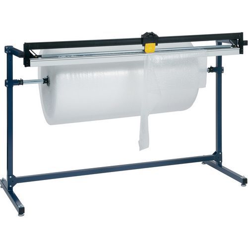 Dispenser- en snijstandaard voor één papierrol - 125 cm verpakkingsstation