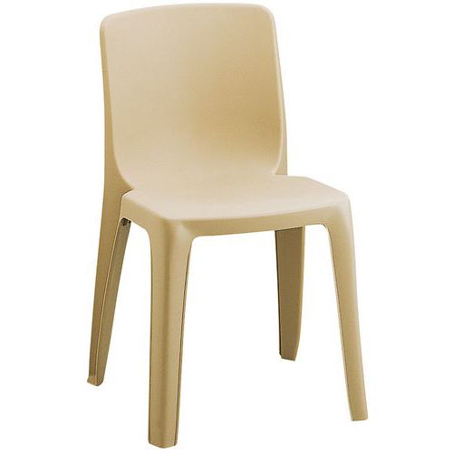 Stoel DENVER - stapelbaar en koppelbaar, M4, beige