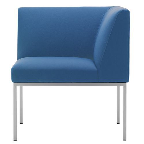Chauffeuse d'angle accueil Atrium tissu M1 Quadrifoglio