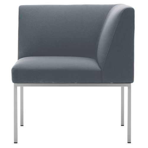 Chauffeuse d'angle accueil Atrium tissu M1 Quadrifoglio