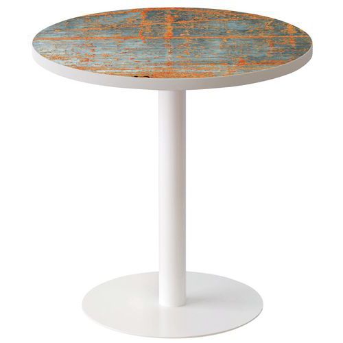 Guéridon Easy Ø 60 cm plateau coloris Décor - Manutan Expert