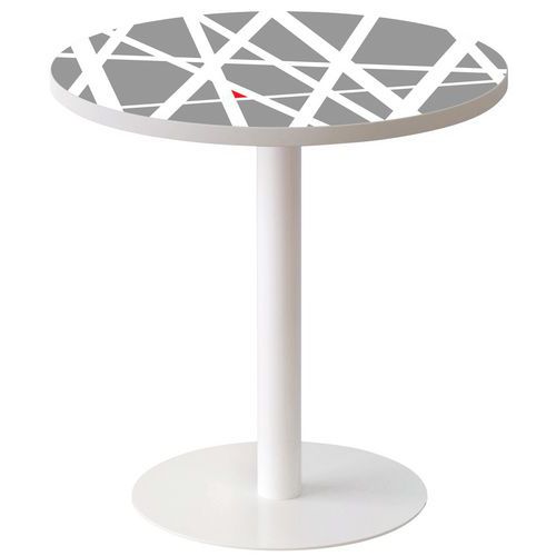 Poottafel Easy - Ø 60 cm traykleur Décor - Manutan Expert