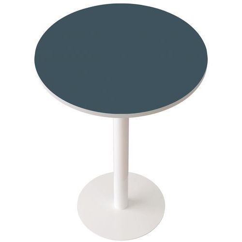Table de réunion haute Easy 80cm plateau coloris uni - Manutan Expert